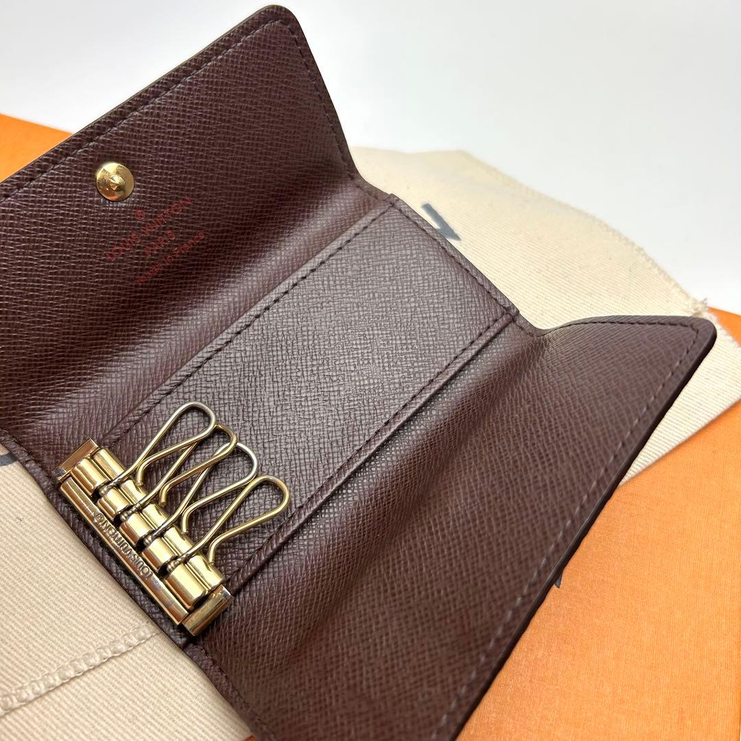 鑑定済 ルイヴィトン ダミエ 定番 キーケース 4連