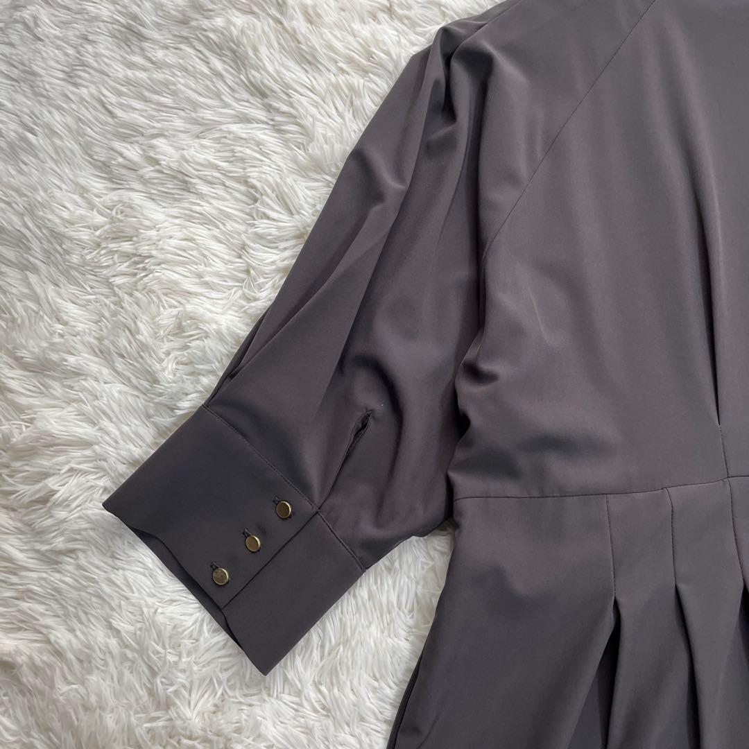 【大きいサイズ】ルイルエブティック ロングタックワンピース Aライン 3L