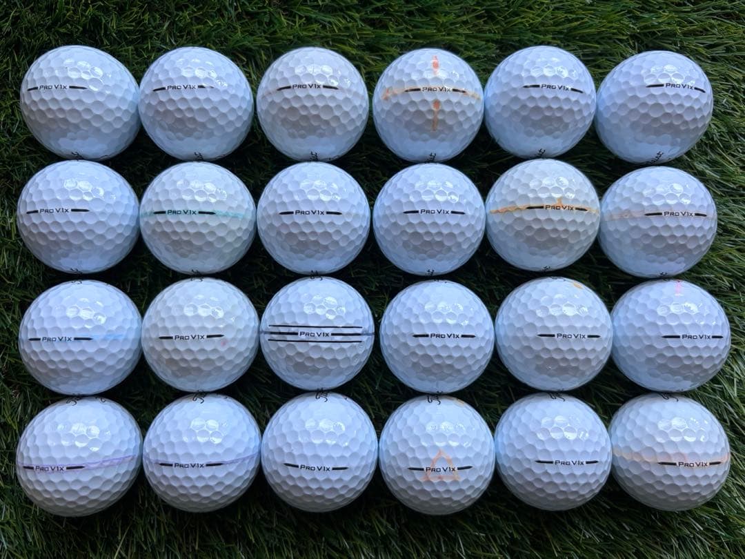 美品 最新 25年モデル タイトリスト プロV1x 24個 ロストボール ②