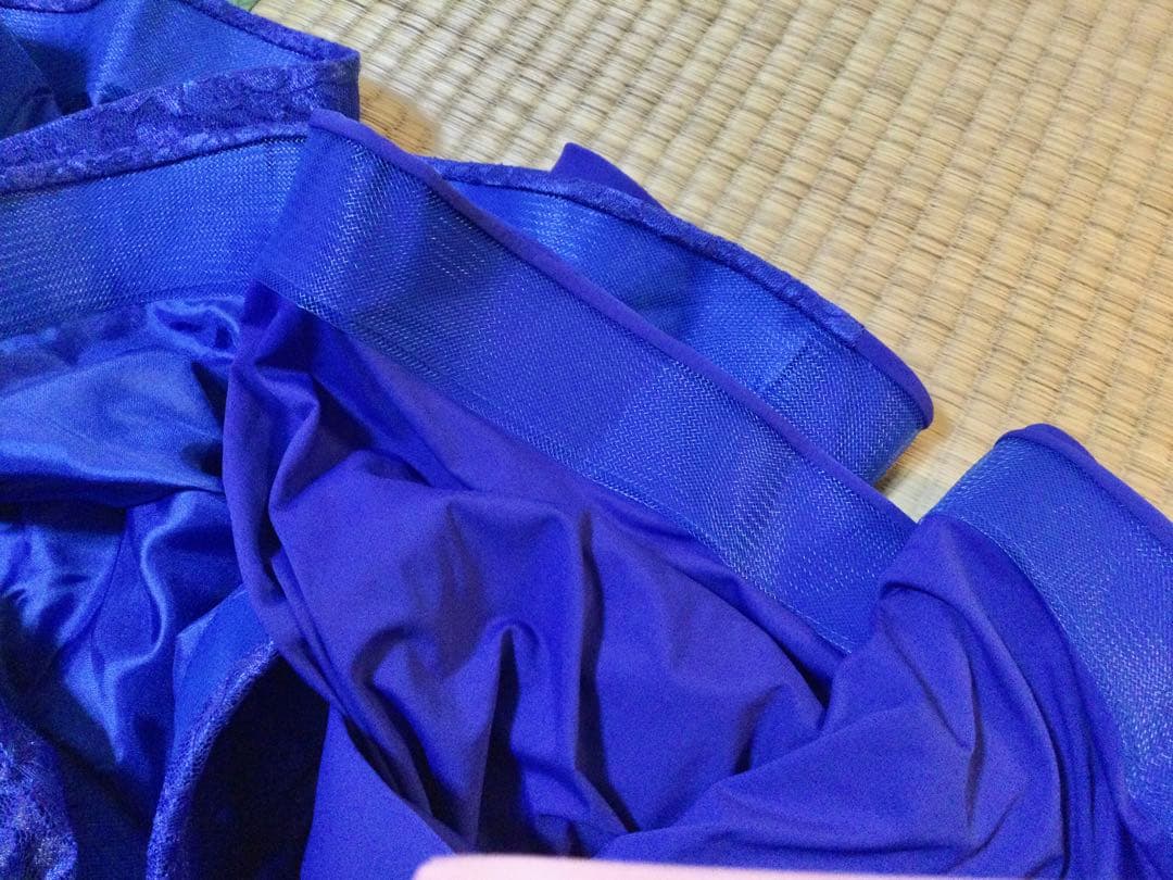 青 社交ダンス用ドレス