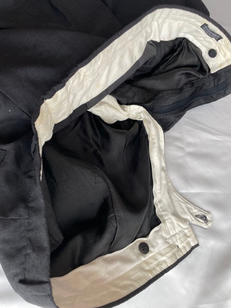 GIORGIO ARMANI 黒タグ 90s ヴィンテージ 高級タックスラックス