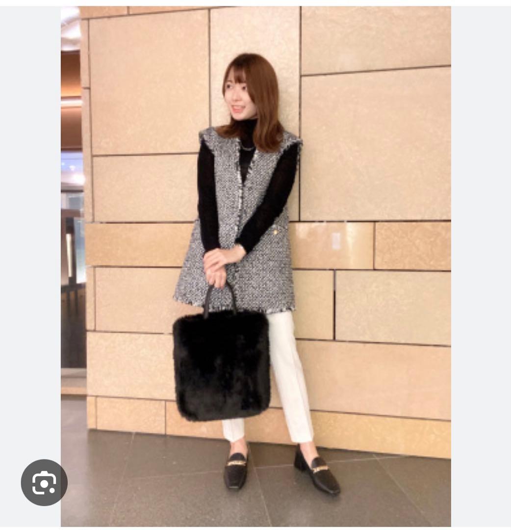 PLST プラステ　ツイード　ジレ　ベスト　美品