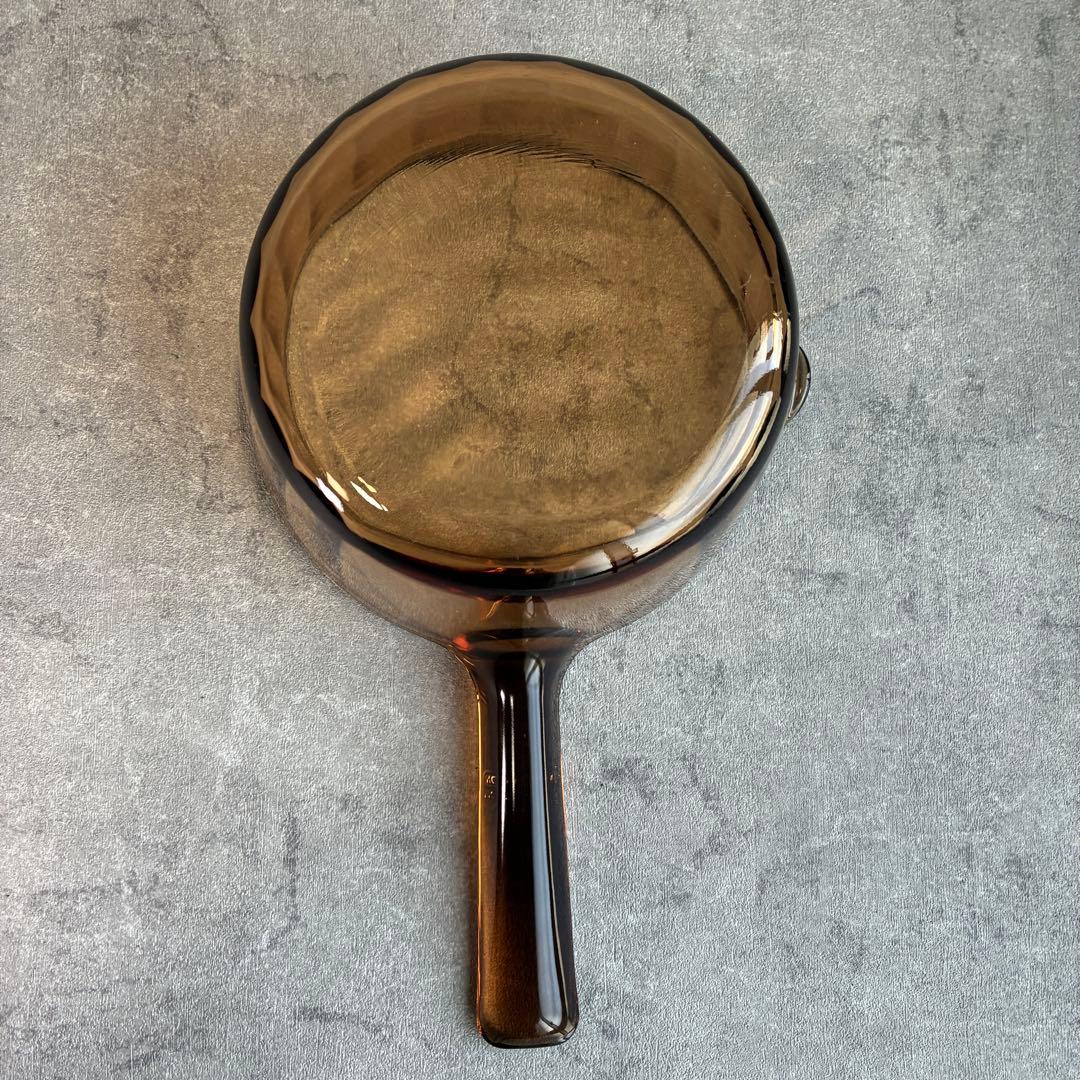 希少　コーニング社 VISION 超耐熱ガラス 片手鍋 1.0L アンバー