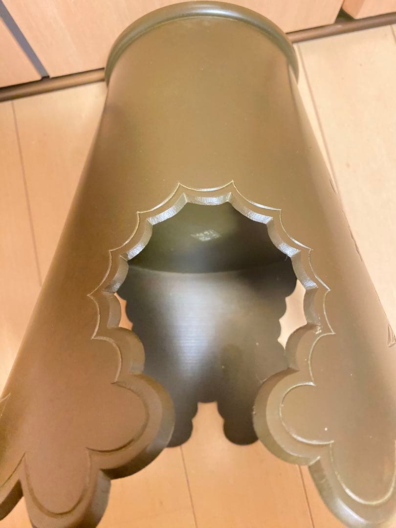 御玄猪　唐金製　池坊　薄端　花器　華道　生花