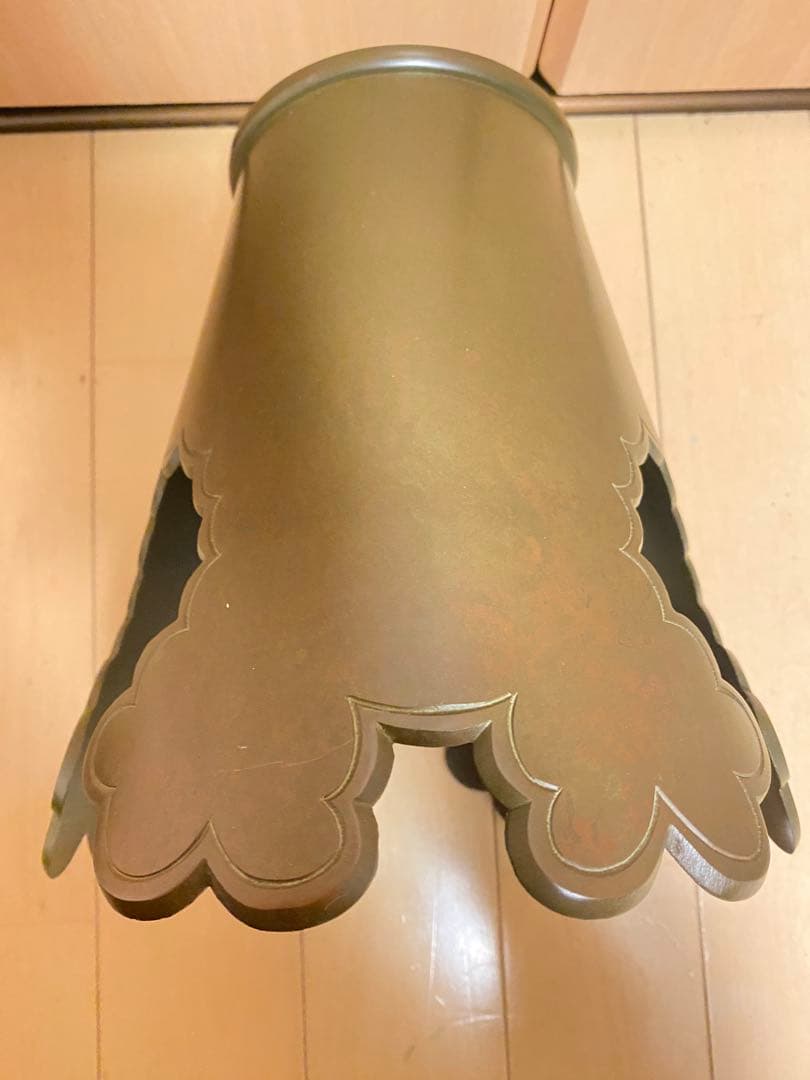 御玄猪　唐金製　池坊　薄端　花器　華道　生花