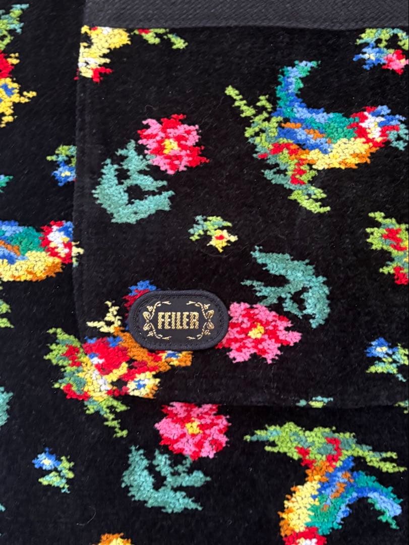 カラフル刺繍エプロン タオル地