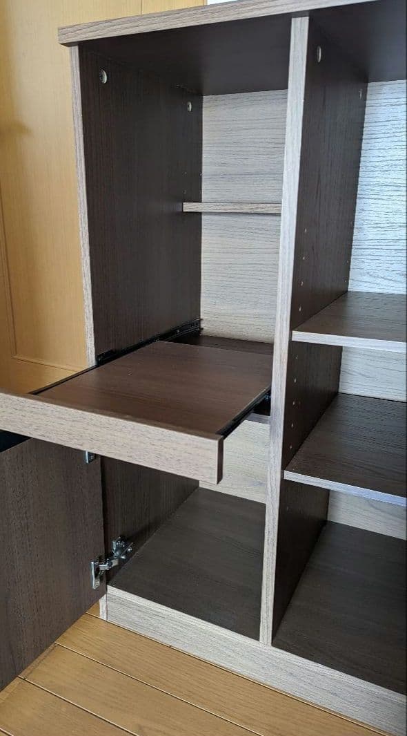 ニトリ　レンジ台　ブラウン　一人暮らしに