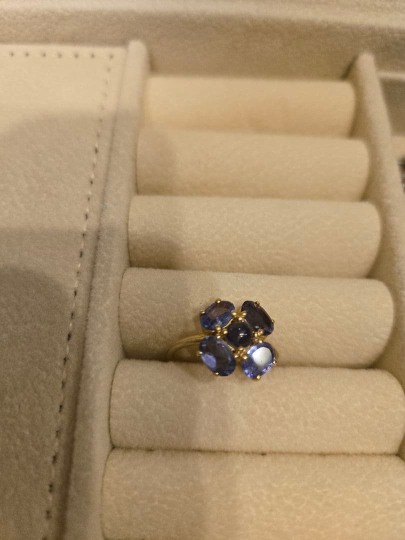 アルティーダウード　 タンザナイト アイオライト ポピー リング