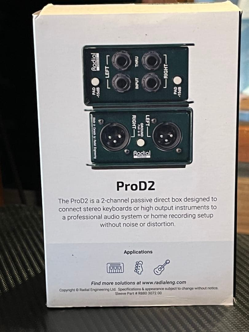 Radial ProD2 ステレオダイレクトボックス 元箱付❗️