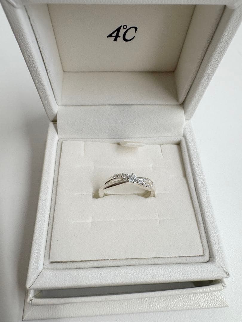 新品未使用★4℃ エターナルシルバー リング 【箱付き】