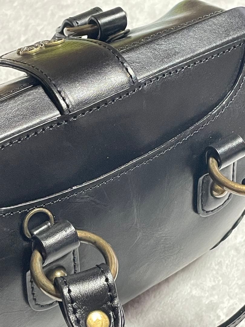 ⭐️美品⭐️アナスイ ミニボストン ショルダー 2ウェイ ドクターズバッグ 牛革