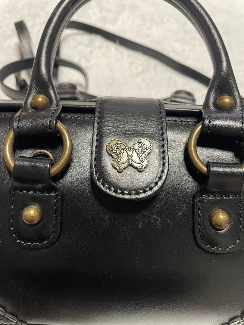 ⭐️美品⭐️アナスイ ミニボストン ショルダー 2ウェイ ドクターズバッグ 牛革