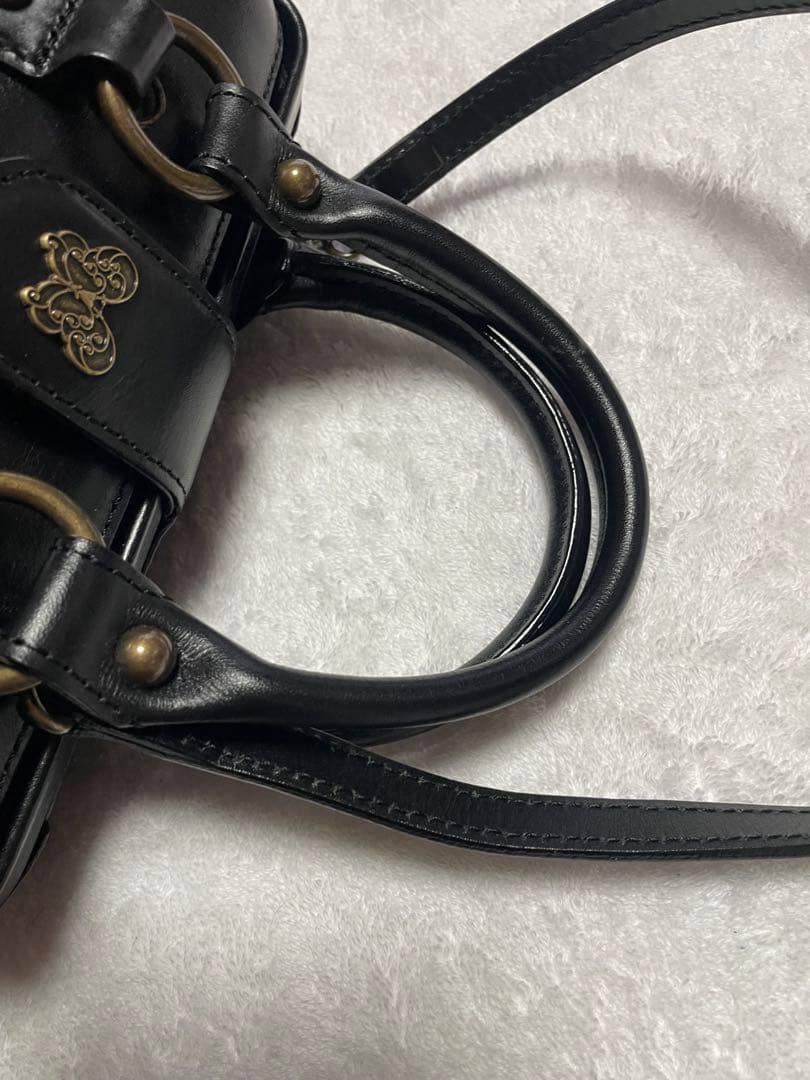 ⭐️美品⭐️アナスイ ミニボストン ショルダー 2ウェイ ドクターズバッグ 牛革