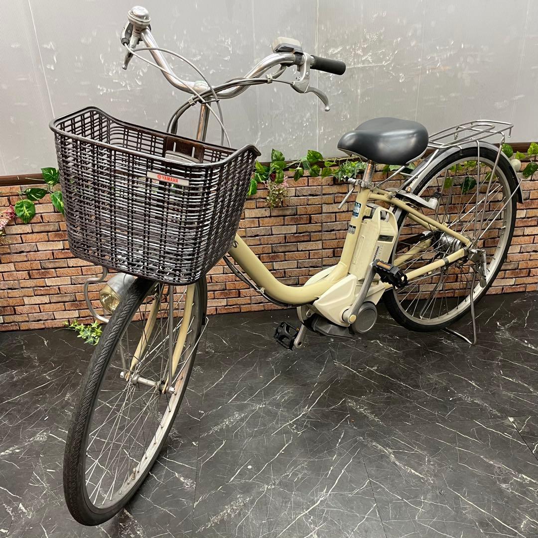【51】電動自転車 YAMAHA PAS クリーム 26インチ