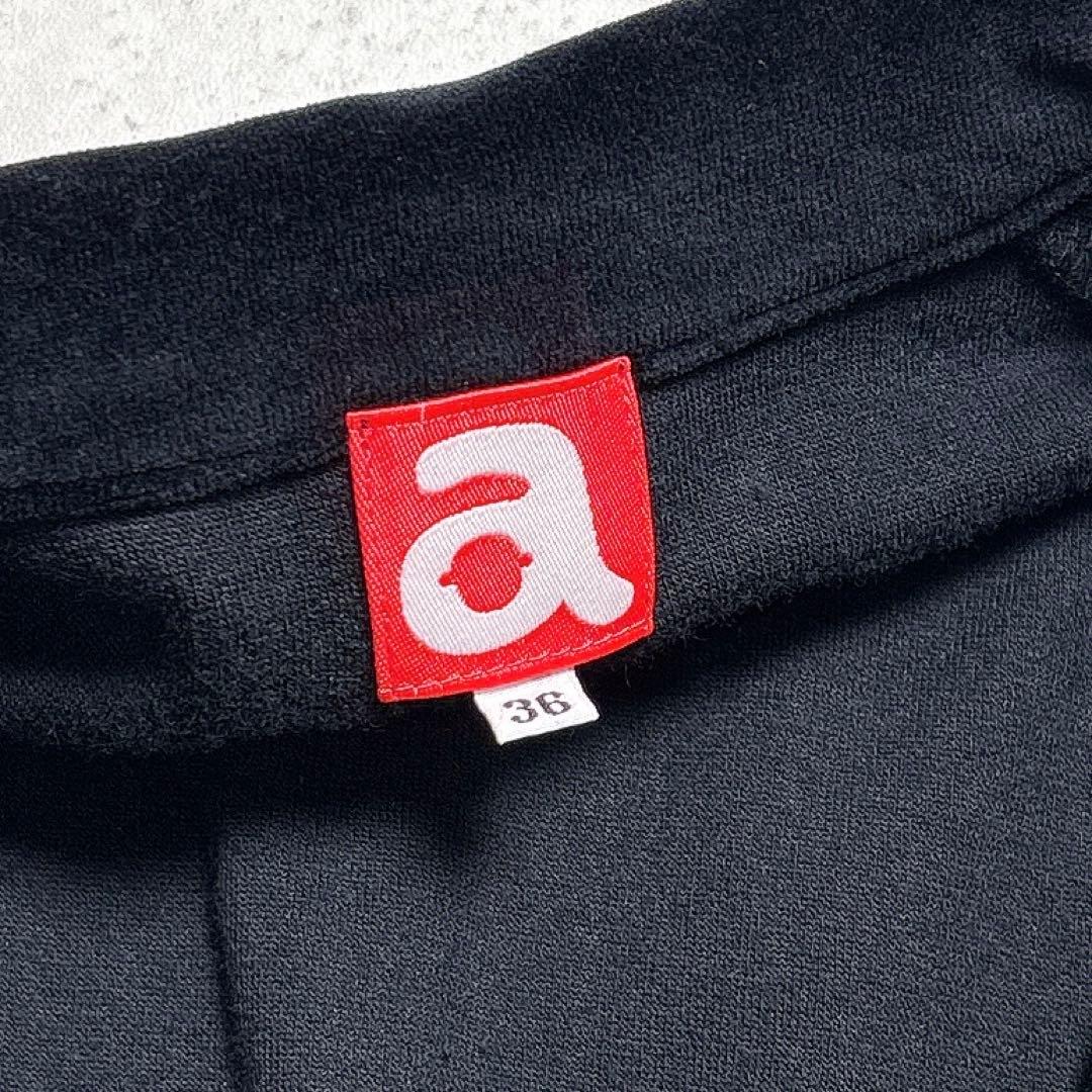 アルチビオ【２３AW】ベロアブルゾン　ジャケット　黒S　スパンコールロゴ