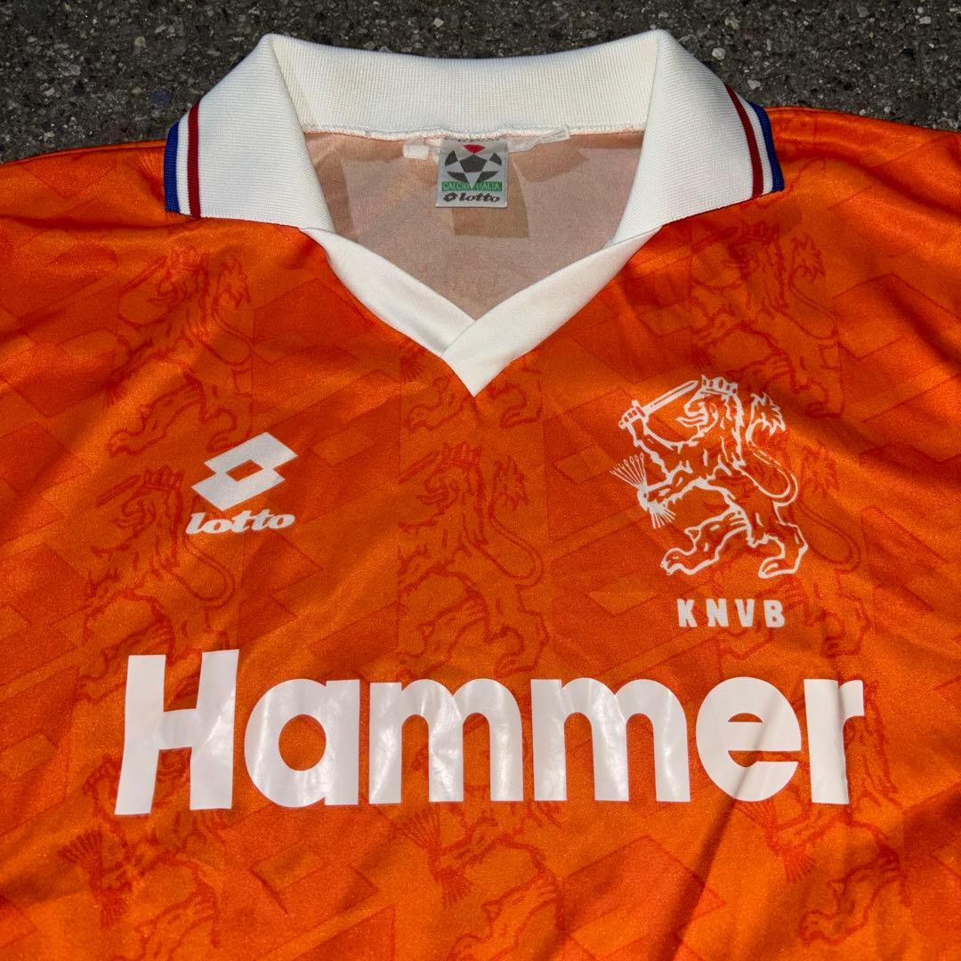 90s Lotto サッカー オランダ代表 ユニフォーム サッカーシャツ y2k