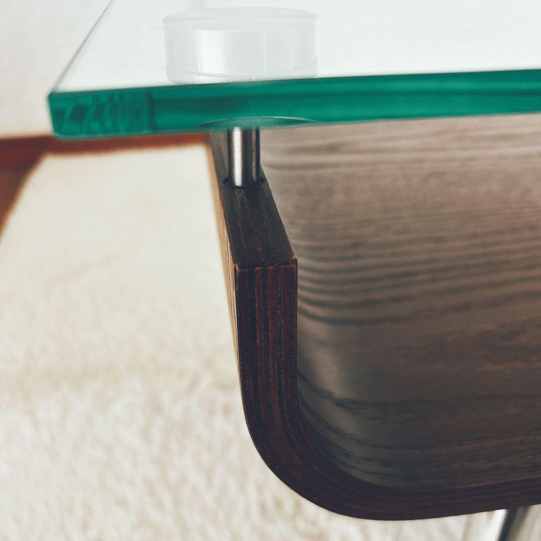 旧型】ニトリ センターテーブル ノルディック 強化ガラス ミッドセンチュリー