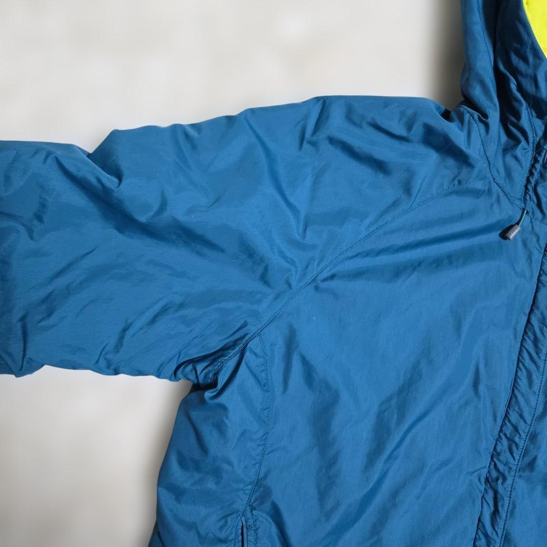 モンベル サーマランド パーカー リバーシブル 中綿 ジャケット L 青×黄