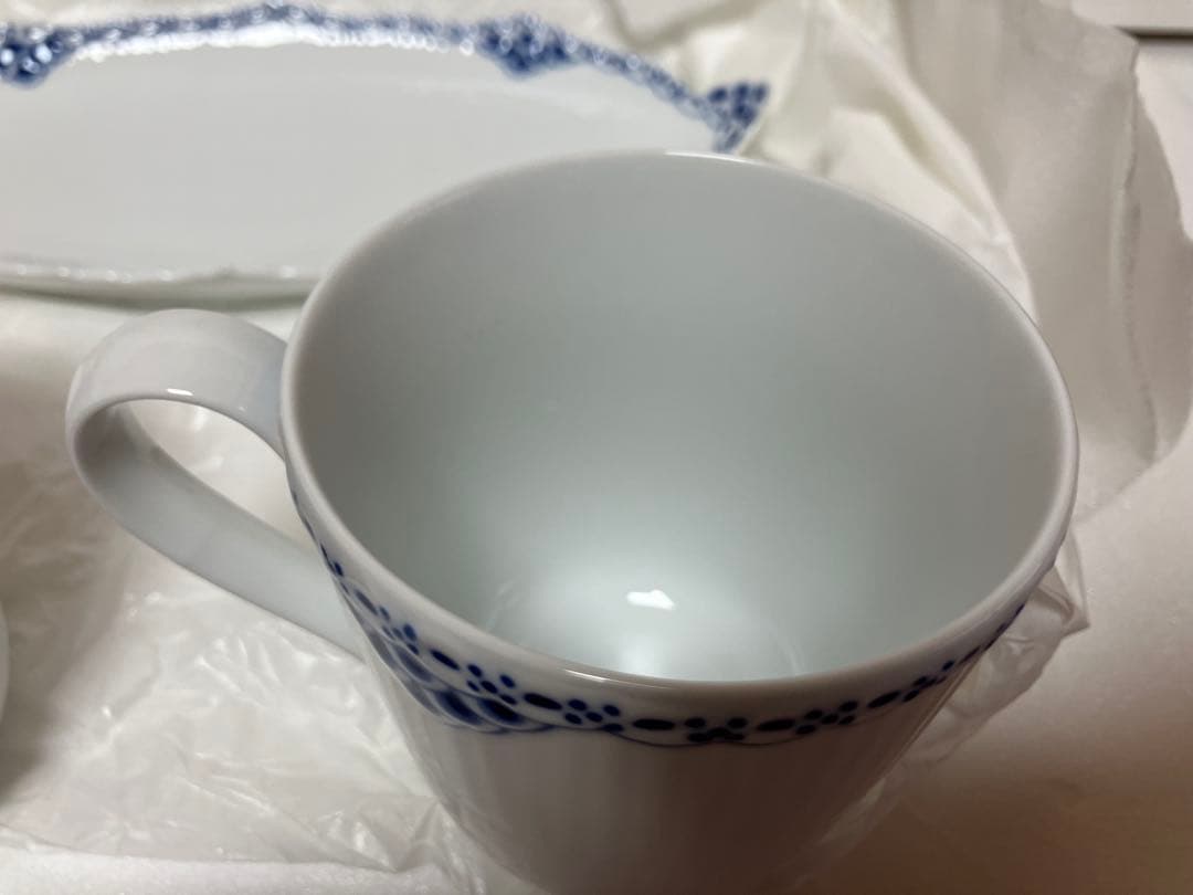 ロイヤルコペンハーゲン　プリンセス　新品未使用　プレート　カップ　セット　食器