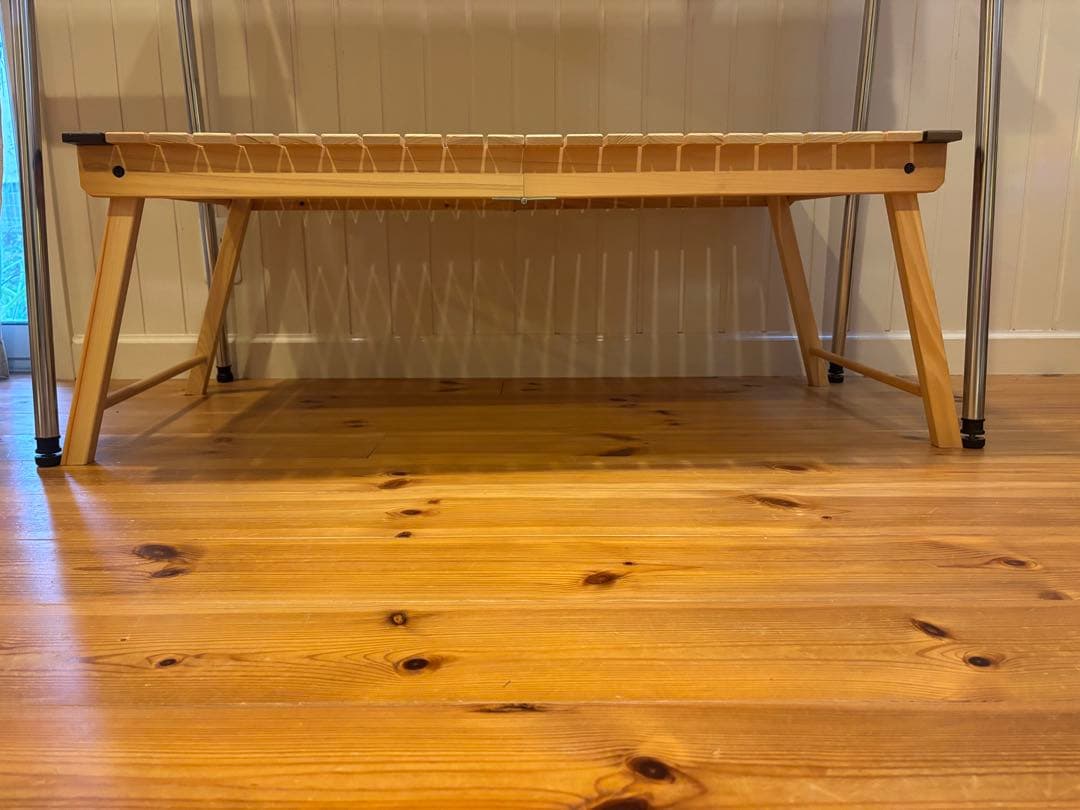 国産ヒノキ使用 折り畳みテーブル ホールアース スノーピーク 新品未使用