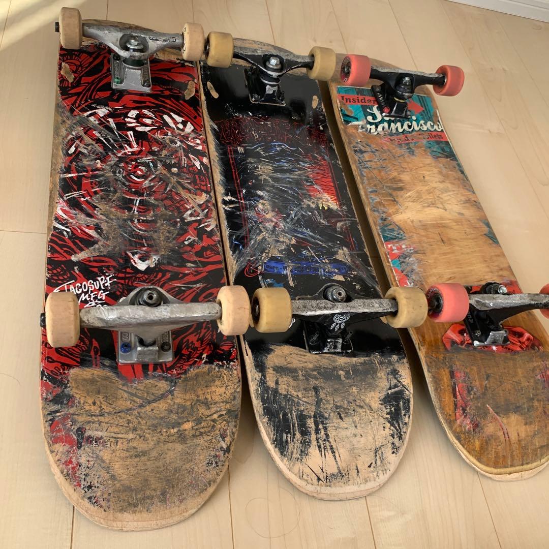 スケボーコンプリート　3セット　インディー　ロイヤル　エース