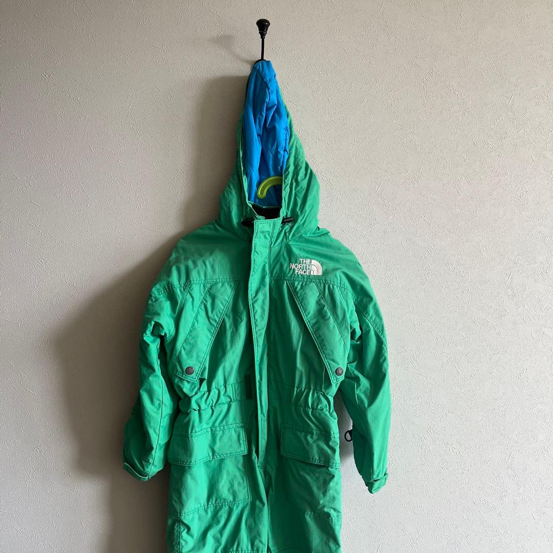 The North Face 子ども用スキーウェア 緑色