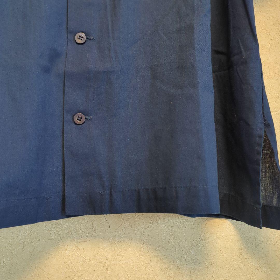 70sUSAビンテージKingLouieキングルイボウリングシャツ（ネイビー）