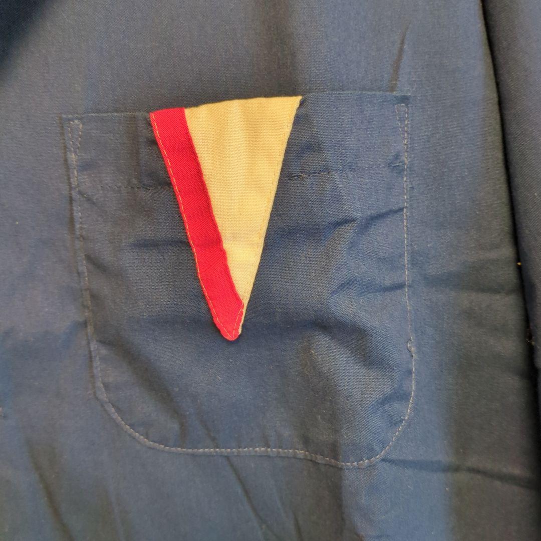 70sUSAビンテージKingLouieキングルイボウリングシャツ（ネイビー）