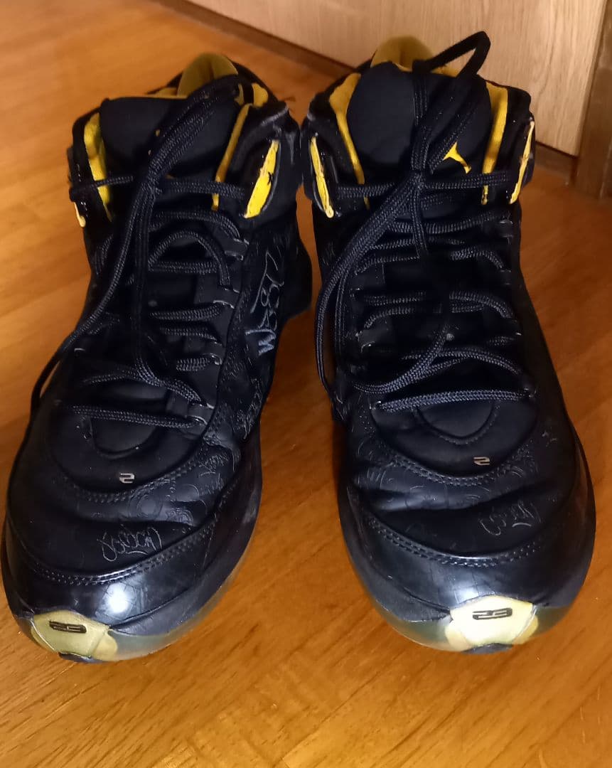 値下げ　美品AIR JORDAN XX2 22PE 28.5cm黒/黄ジョーダン