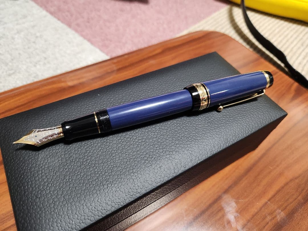 パイロット　PILOT　カスタム漆　B　太字　紺青　30号ニブ　万年筆