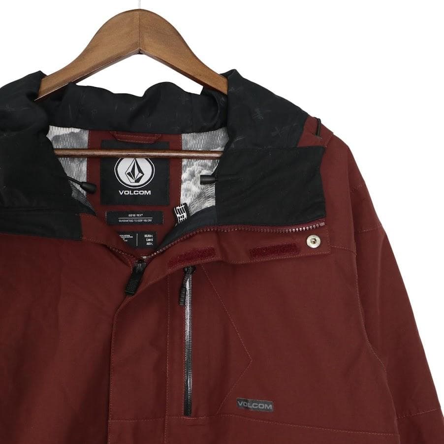 【人気】VOLCOM ボルコム GORE-TEX L スノボウェア　ボルドー