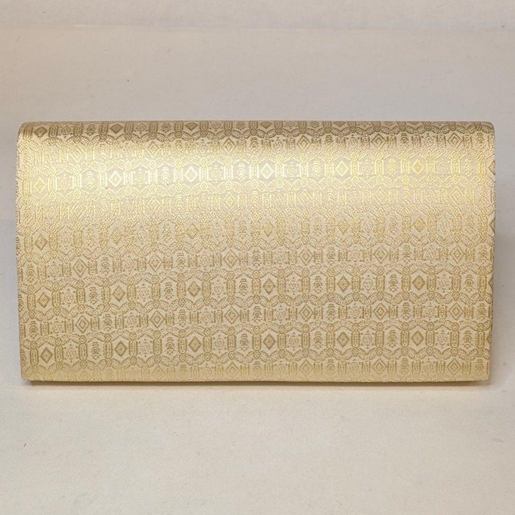 【最終値下げ・新品】 和装　クラッチバッグ　西陣織　本金　正絹　金襴　ゴールド