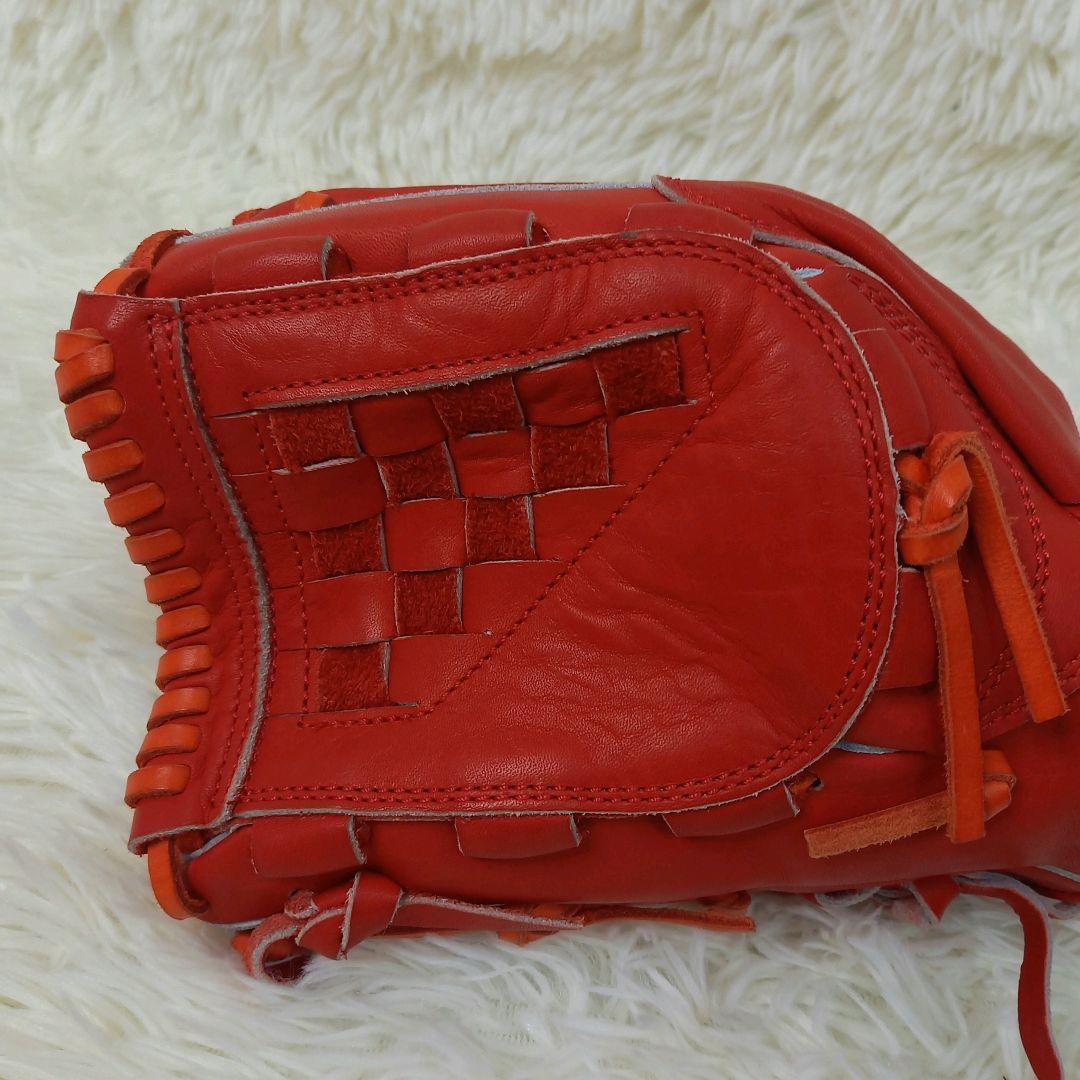 アトムズ ATOMS 硬式グローブ 左投げ投手用 大人 レッド 小型 寺田レザー