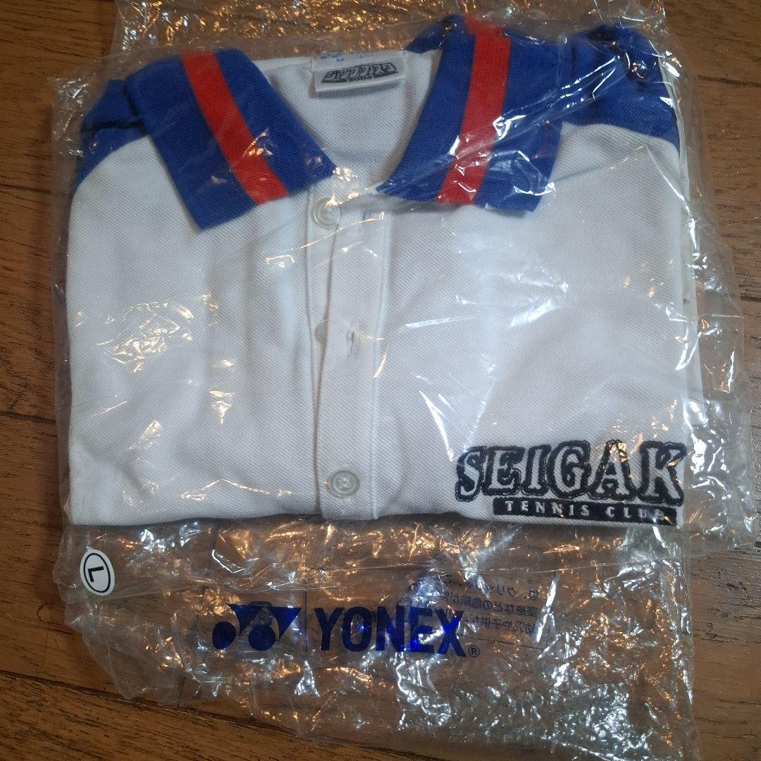 青春学園ユニフォーム ポロシャツ ブルー×ホワイト Mサイズ