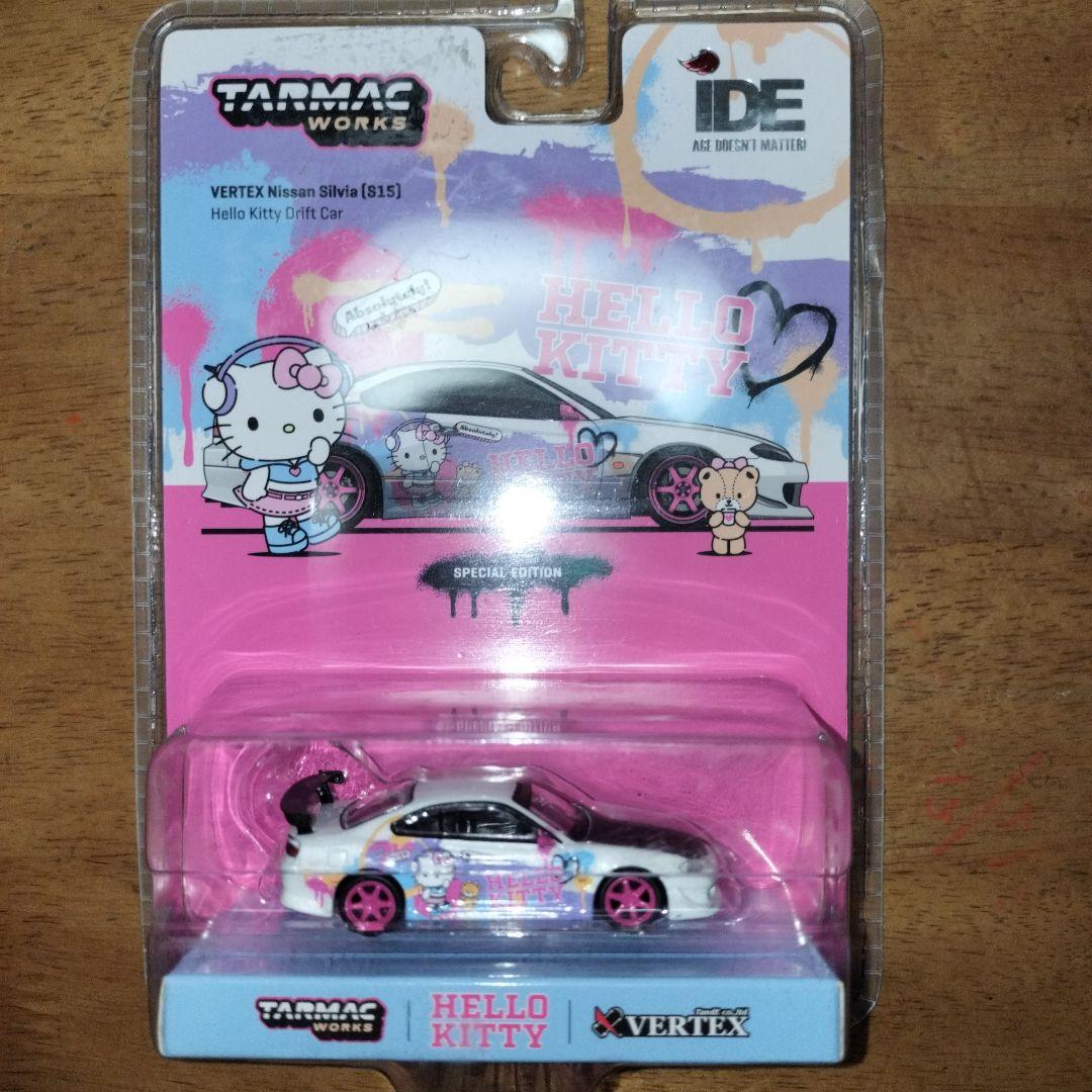 【海外限定】TARMACWORKS1/64 VERTEXシルビア ハローキティ