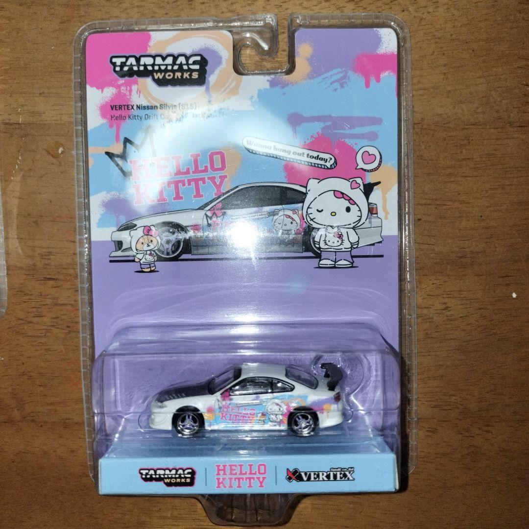 【海外限定】TARMACWORKS1/64 VERTEXシルビア ハローキティ