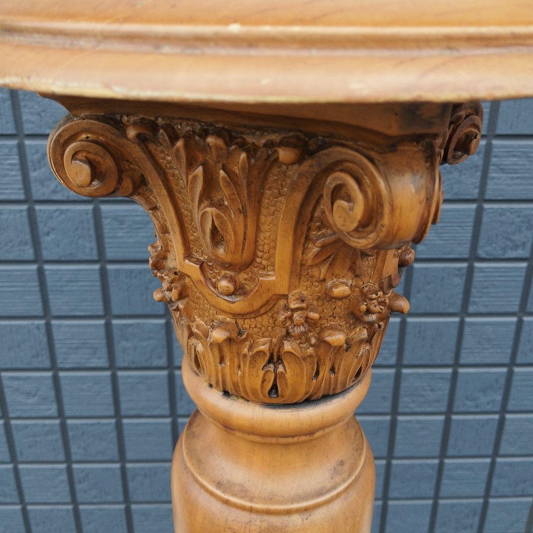 アンティーク バーリーツイスト花台ディスプレイ台✨ガハハ本舗アンティーク市✨