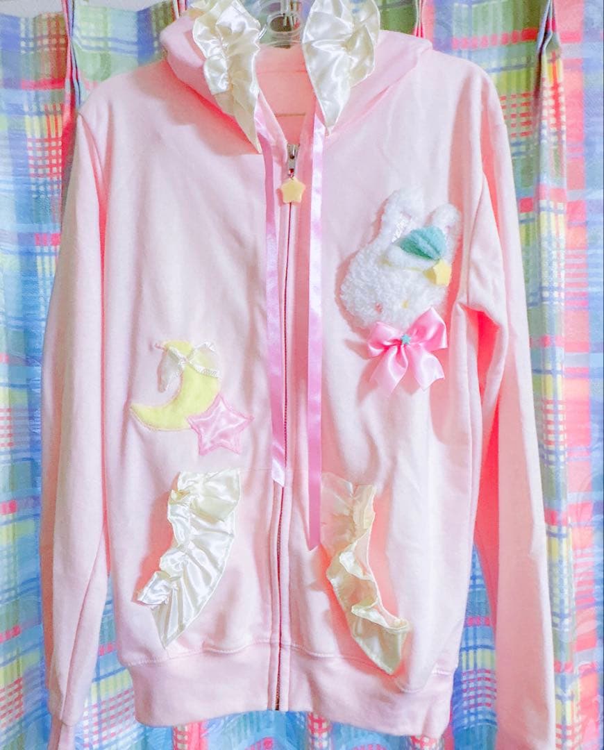 古着 未着用 パーカー ゆめかわ ファンシー 原宿系