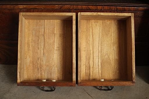 さ*と様 大型の茶箪笥　タンス　昭和レトロ　古家具　和室　工芸家具