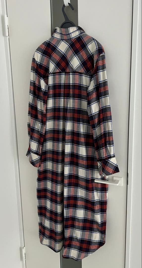 ダブルスタンダードクロージング タータンチェック シャツワンピース