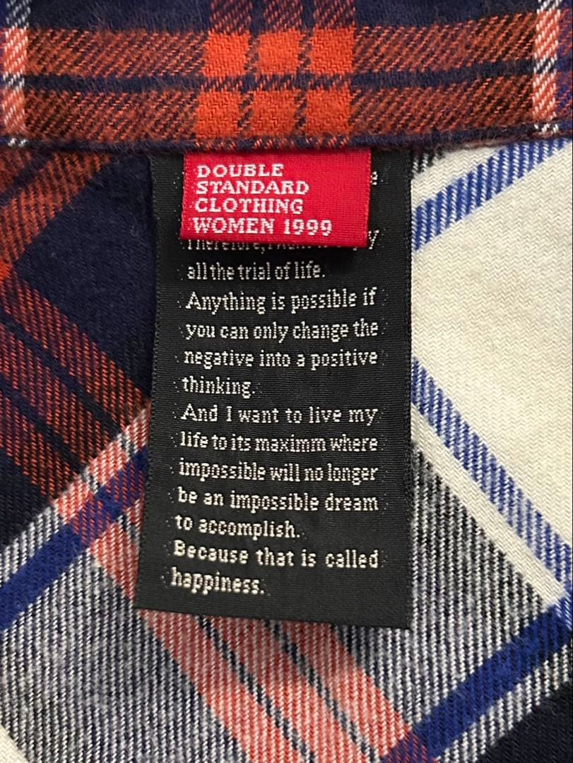 ダブルスタンダードクロージング タータンチェック シャツワンピース