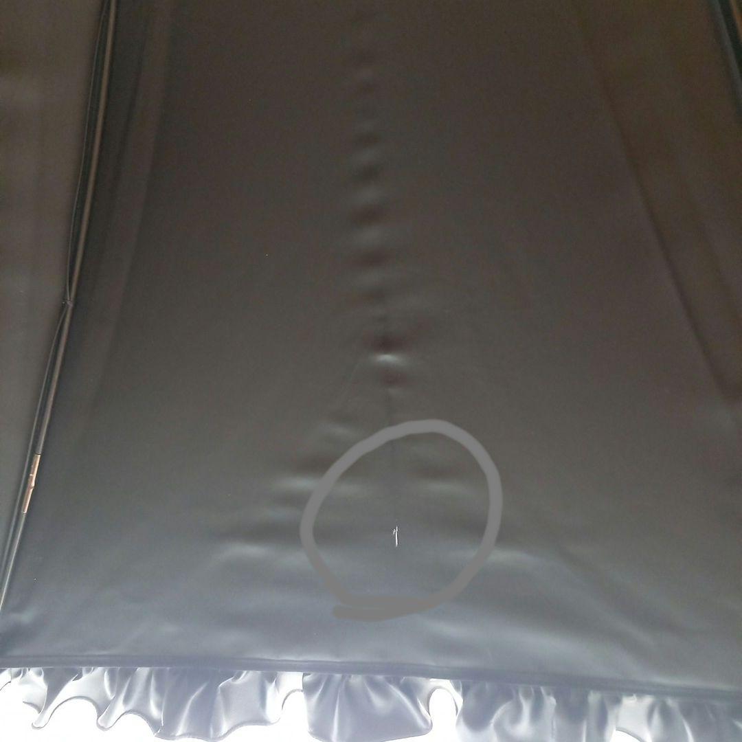 サンバリア100 日傘　長傘　ブラック　フリル　 Mサイズ