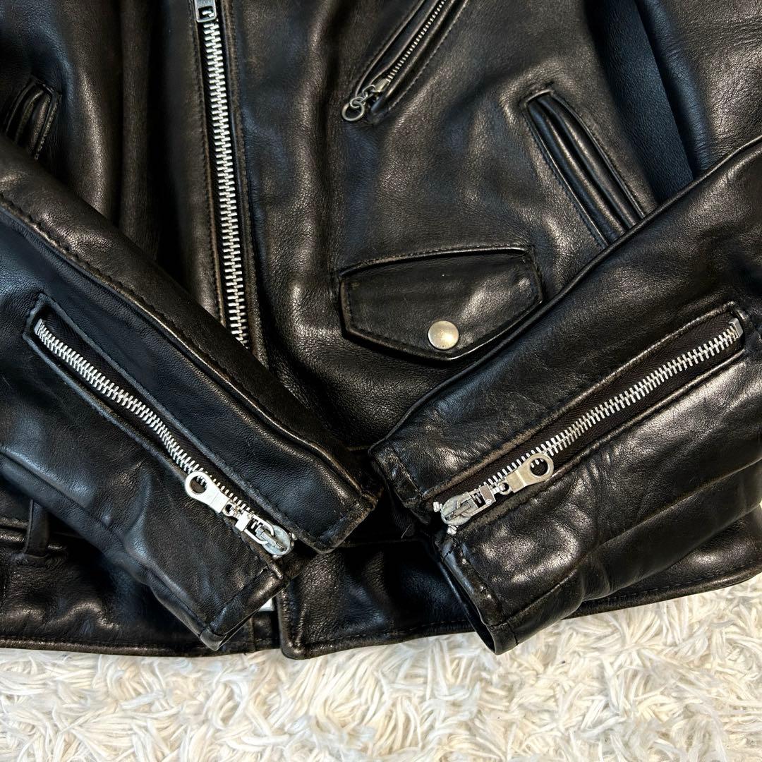 Schott 613 40 牛タグ ワンスター ダブルライダースジャケット