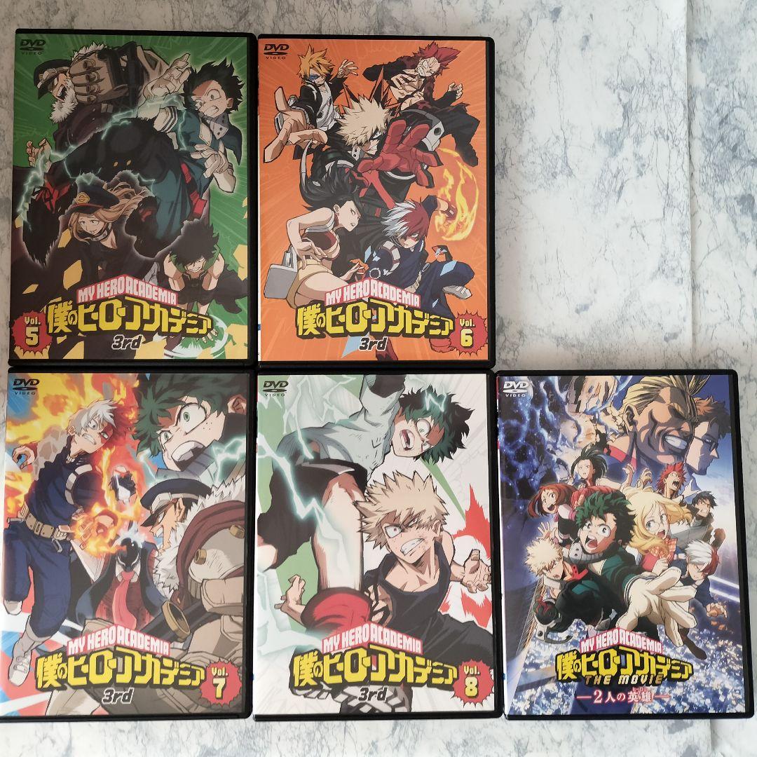 DVD　僕のヒーローアカデミ1期〜7期、劇場版　計43巻　不織布ケース