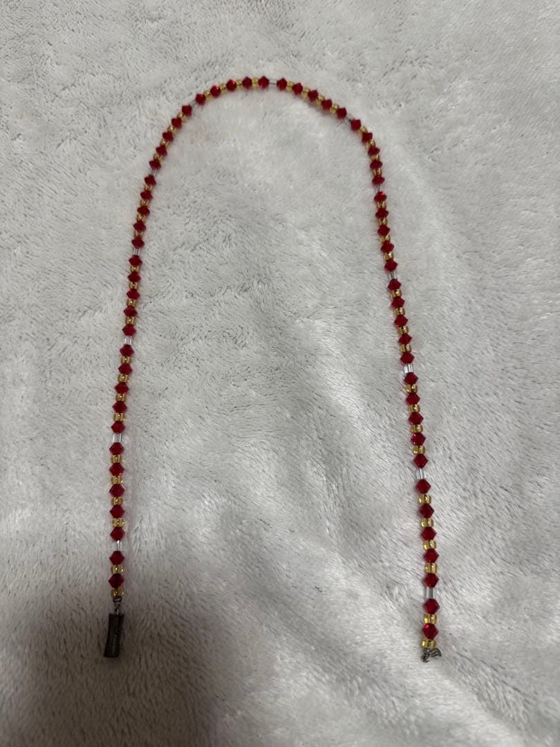 846 ネックレス 赤色