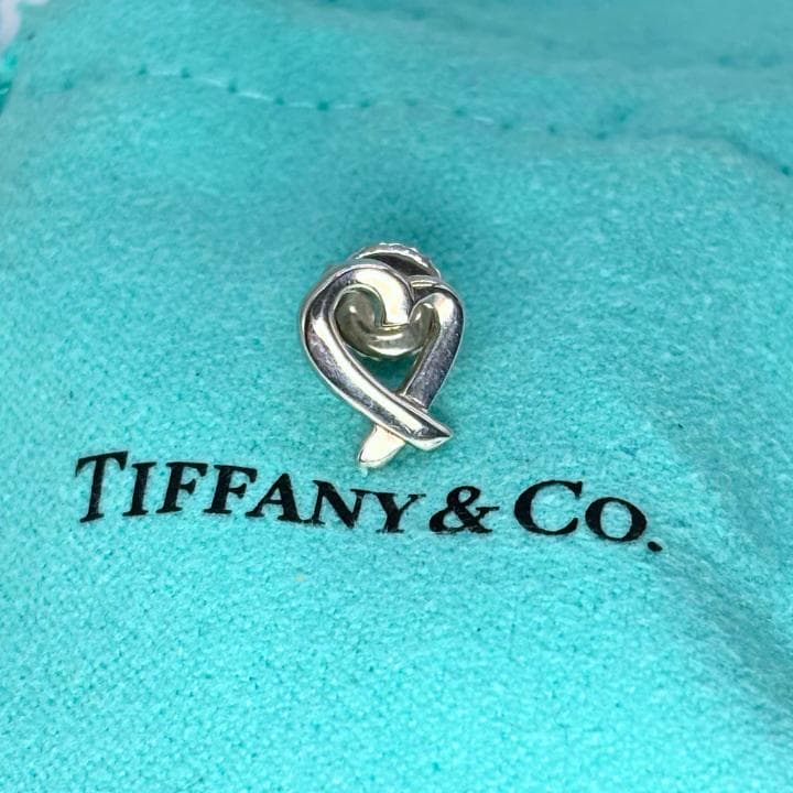 【美品】ティファニー　ラビングハート　ピアス　片耳用　パロマピカソ　925