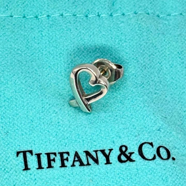 【美品】ティファニー　ラビングハート　ピアス　片耳用　パロマピカソ　925
