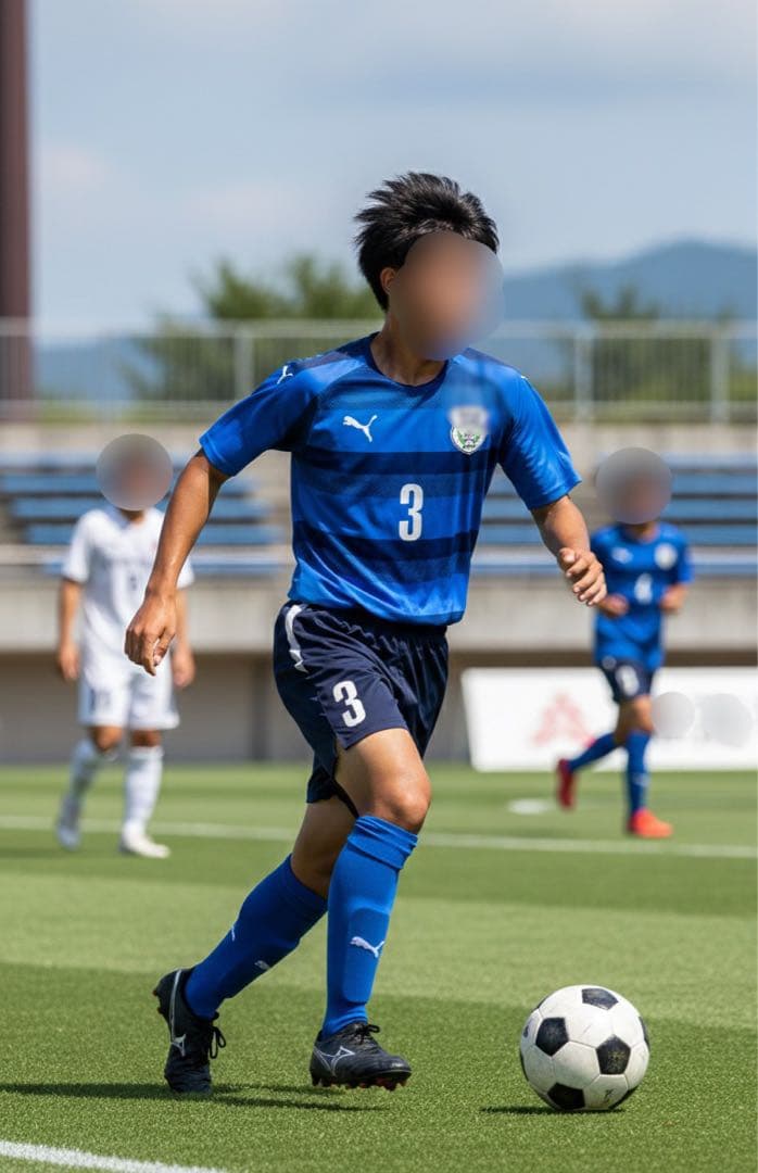 磐田東高校サッカー部ユニフォーム　M チームジャージ　インナー＆スパッツ付属
