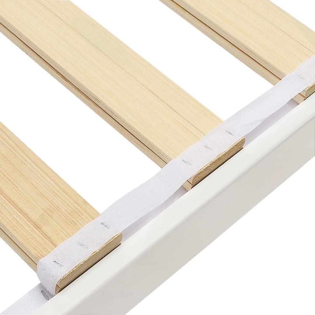 Amazonベーシック パイン無垢材プラットフォーム　 ダブル　ホワイト