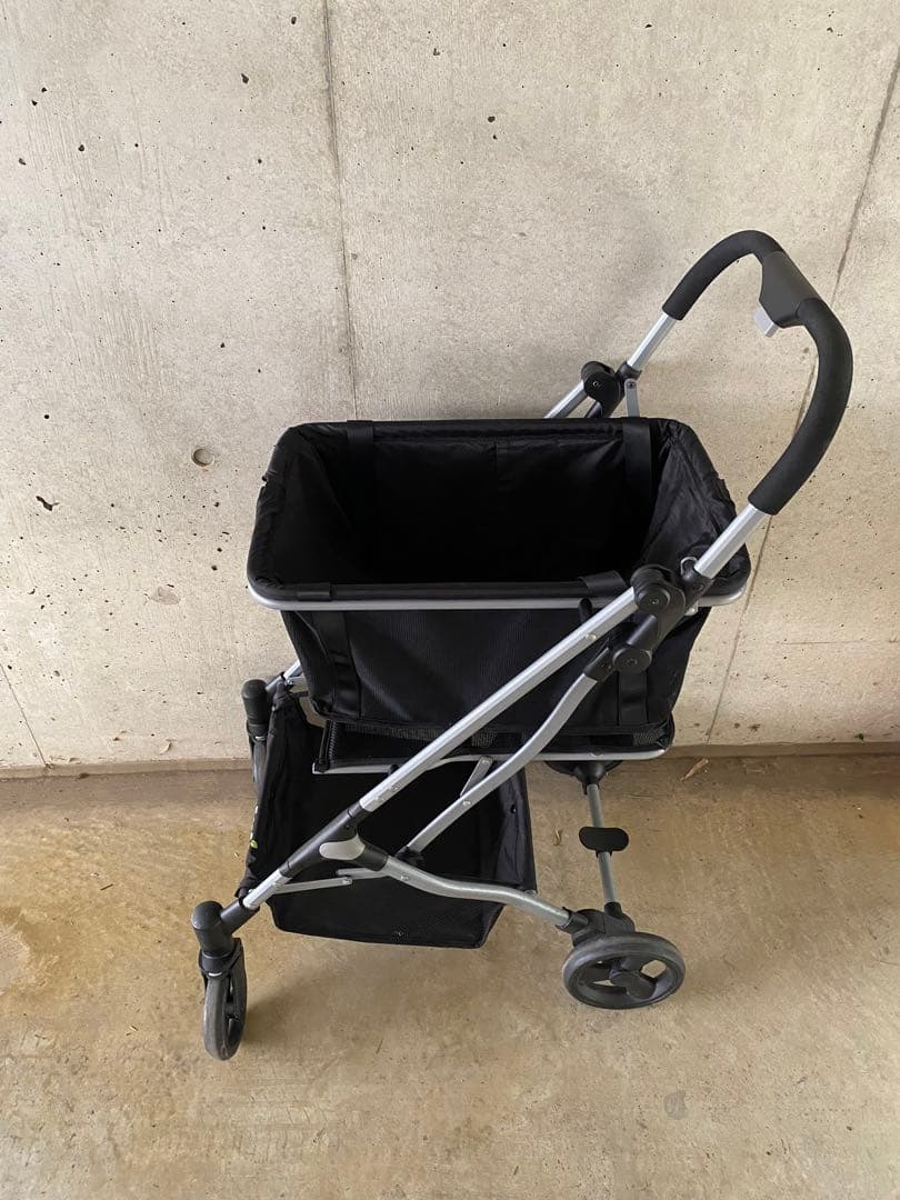 【11000円から値下げ】EcoCa折りたたみ式ショッピングカート　ブラック